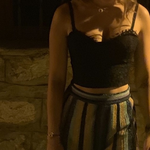 Cami NYC black floral lace underwire bustier top size XS - Picture 6 of 16